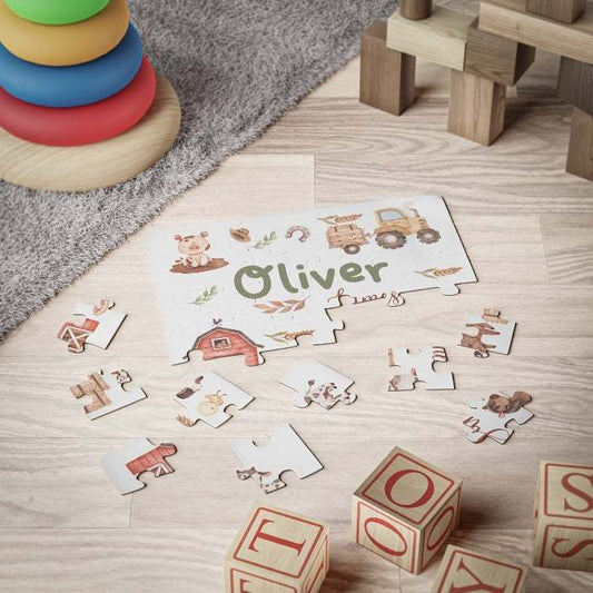 Puzzles are an all-time favorite activity and with your custom ideas, you can help youngsters have some quality time by solving their own personalized kid's puzzle. 