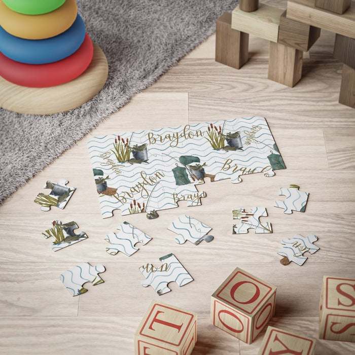 Puzzles are an all-time favorite activity and with your custom ideas, you can help youngsters have some quality time by solving their own personalized kid's puzzle. 