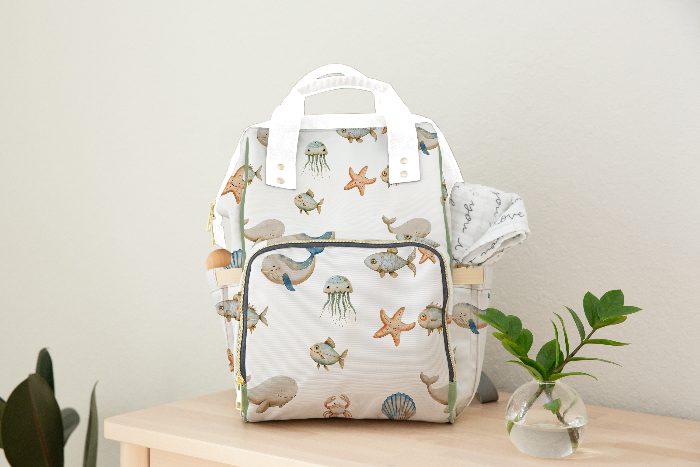 Ocean Breeze Diaper Backpack