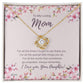 Mom Necklace Message Card, Message Card Necklace For Mom