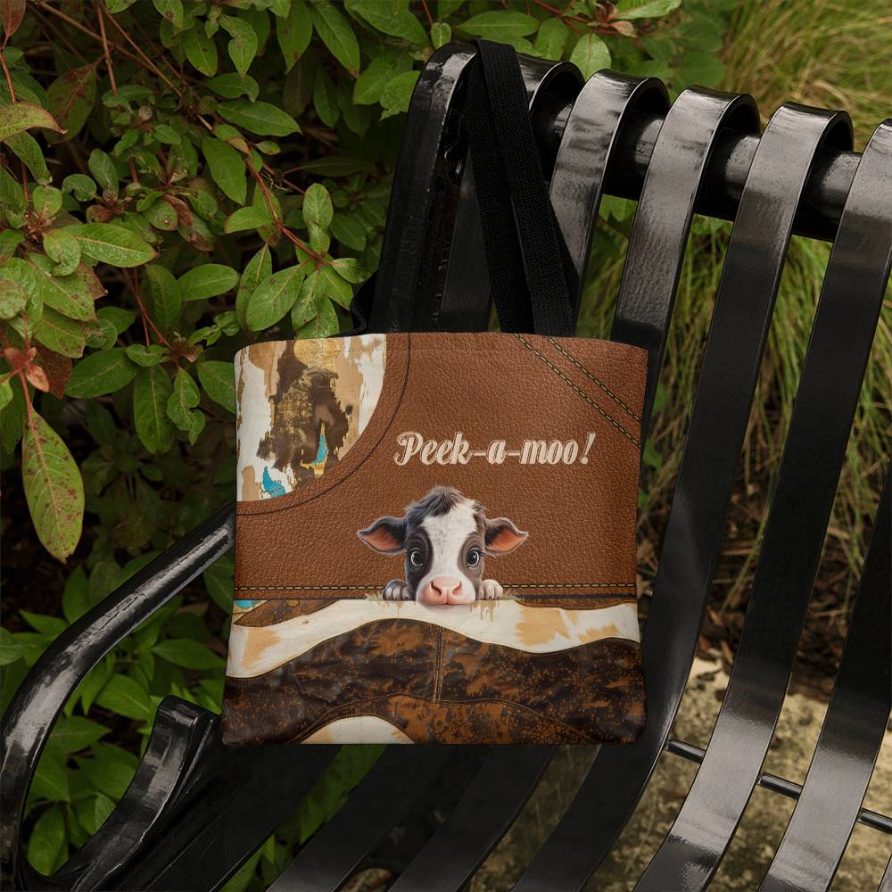 Cow All Over Tote Bag | Charming Highland Cow Design