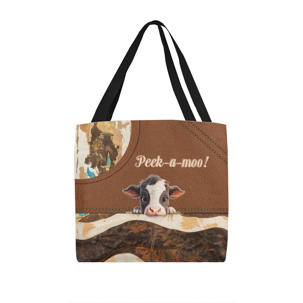 Cow All Over Tote Bag | Charming Highland Cow Design