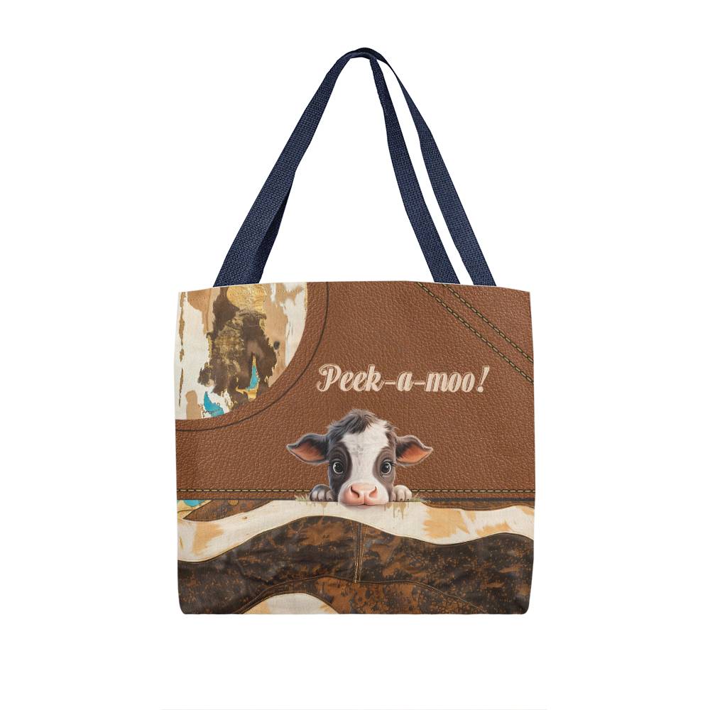 Cow All Over Tote Bag | Charming Highland Cow Design