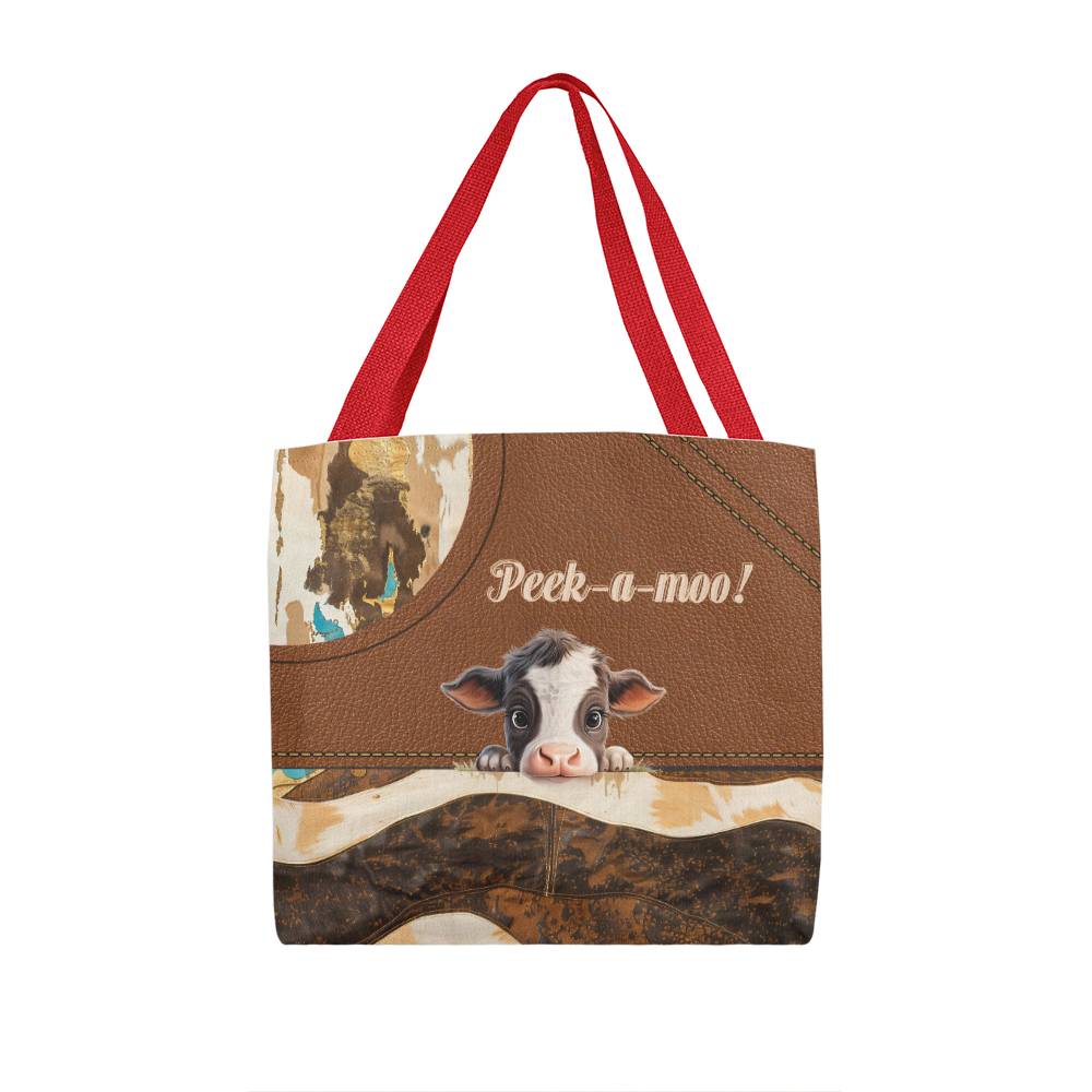 Cow All Over Tote Bag | Charming Highland Cow Design